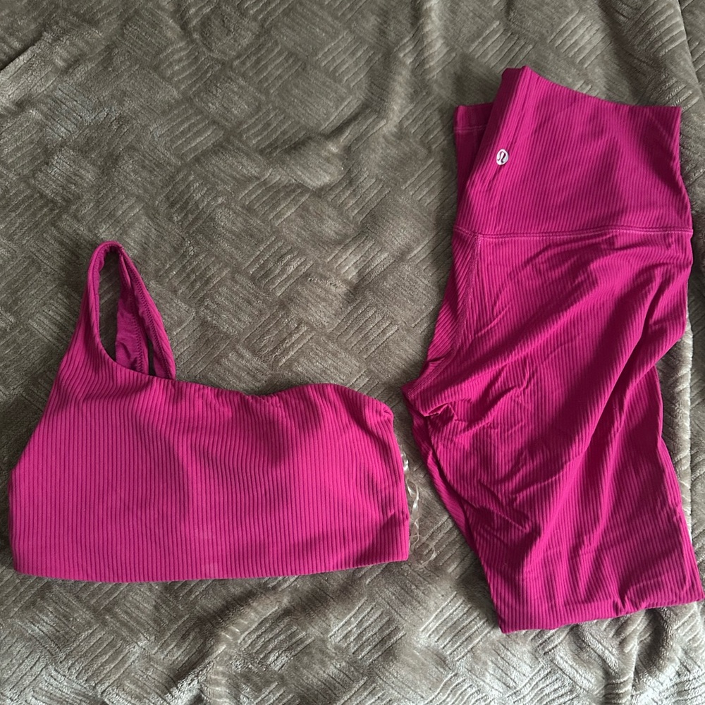 🖤Lululemon Athletica Magenta Apparel Set 🖤 - Picture 3 of 3